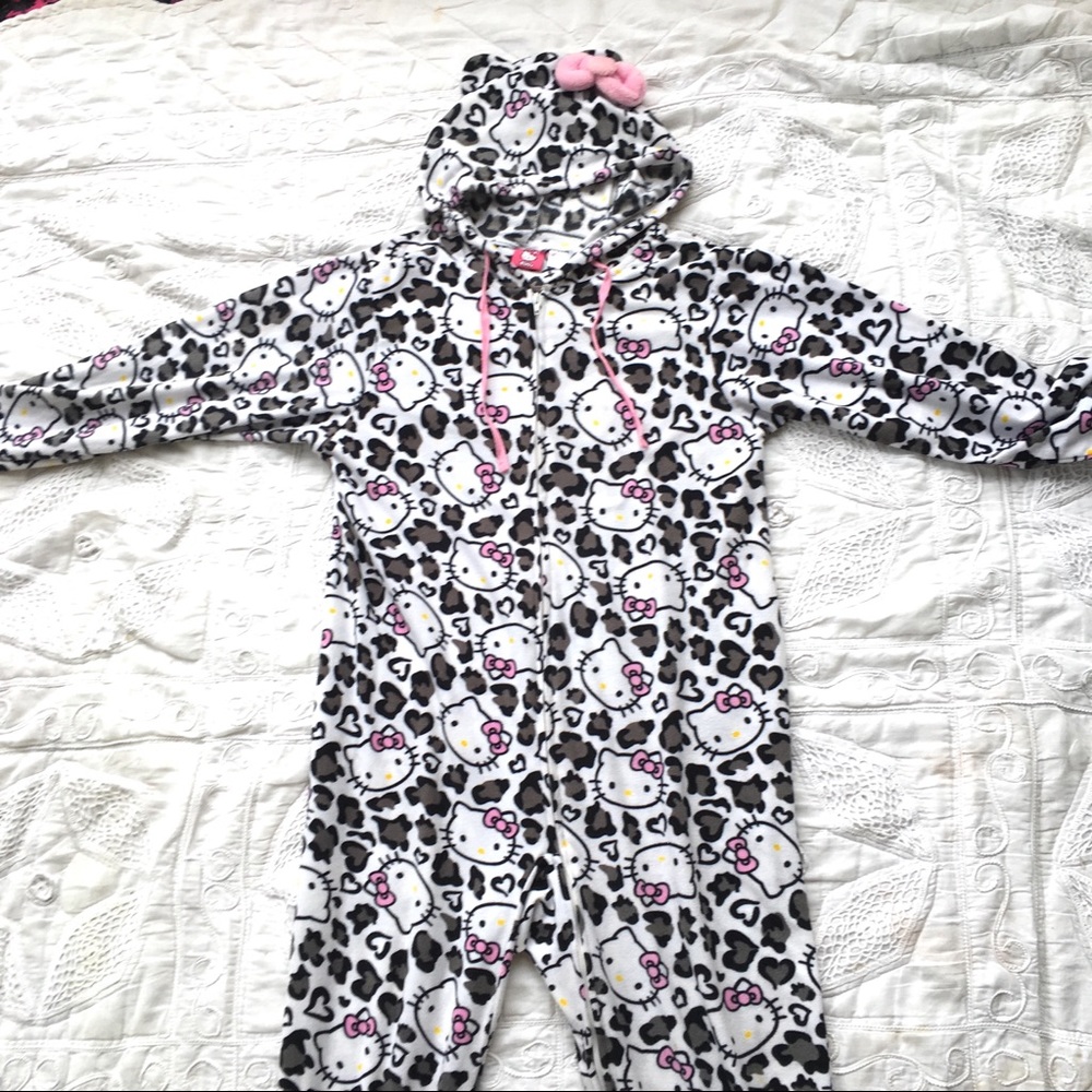 Adult hello kitty onesie